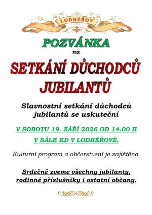 slavnostní setkání jubilantů